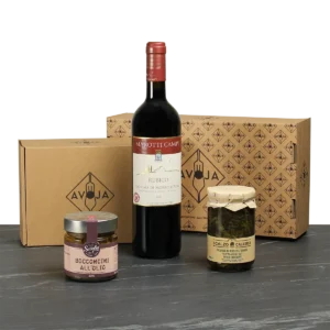 Box idea secondo piatto con vino